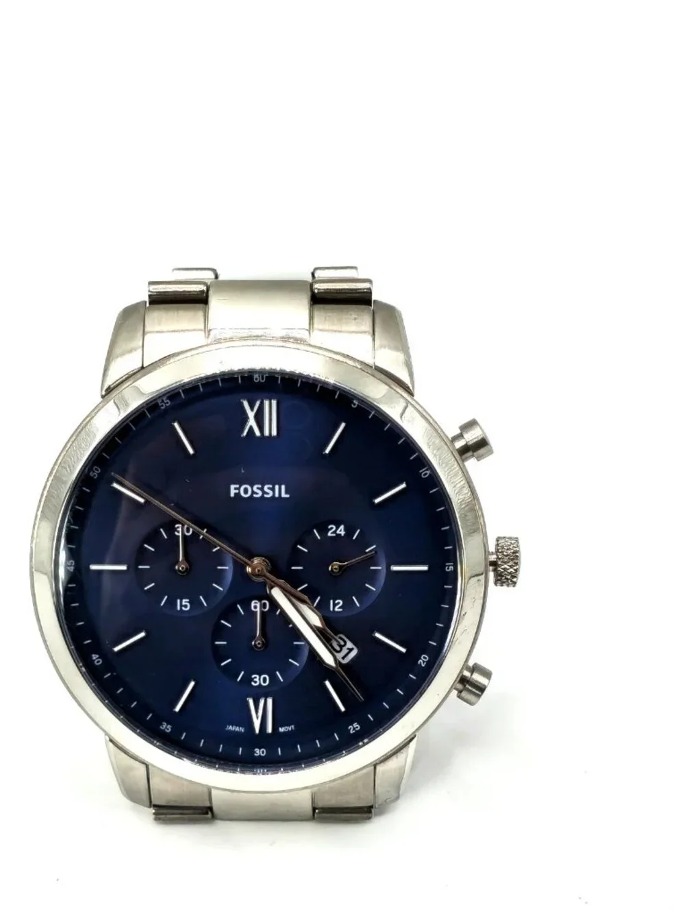 Fossil Fenmore BQ9346 Men's Blue Dial Multifunction Watch 42mm